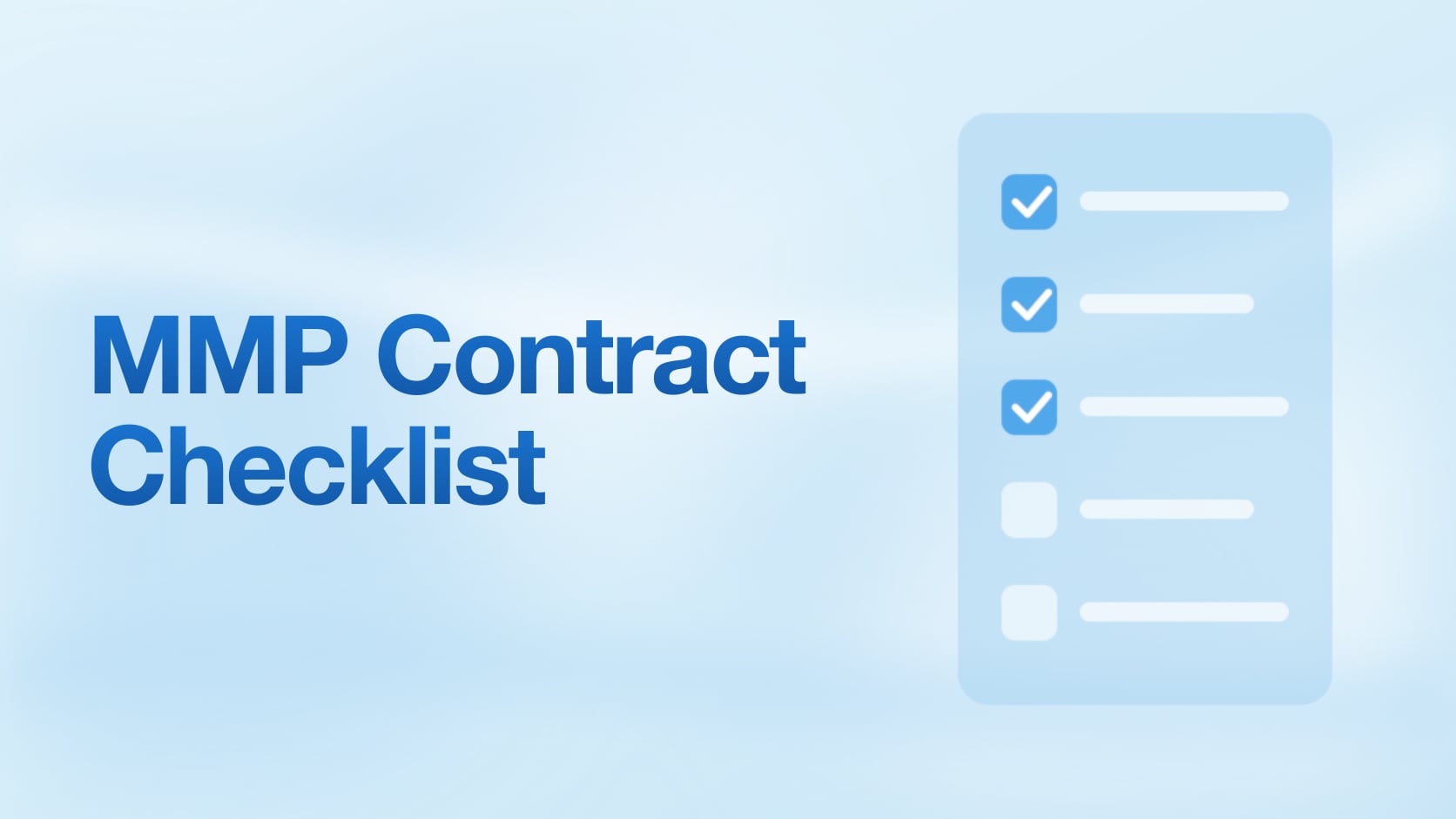 MMP Contract Negotiation Checklist: 12 Clauses to Review Before You Sign
